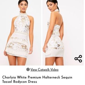 Pretty Little Thing Tassel and Sequins Party Dress